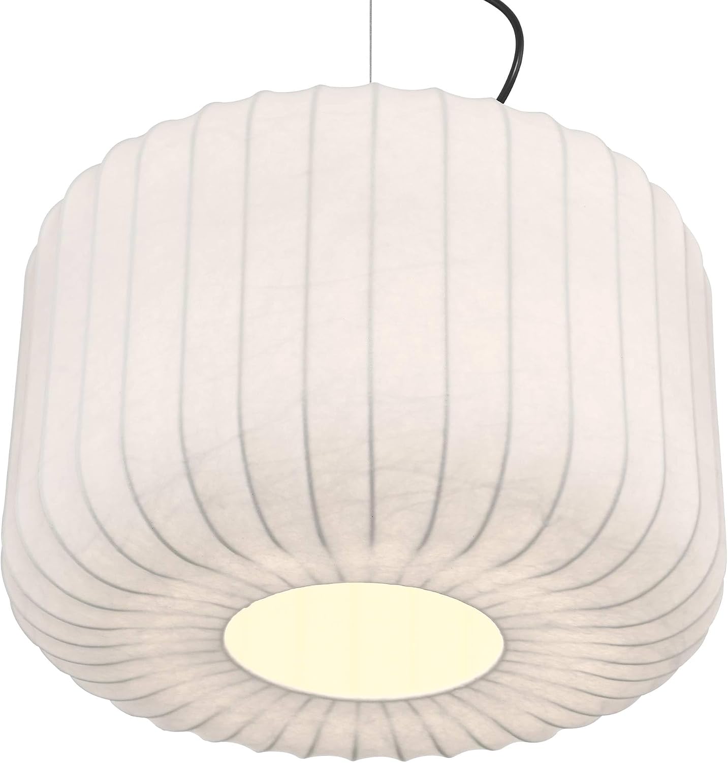 Possini Euro Design Jaime 18" Modern Pendant Chandelier Ceiling Light Fixture Dining Room Over Table Kitchen Island Foyer Drum Hanging Round Matte Black and White Metal Hallway Entryway Living Room