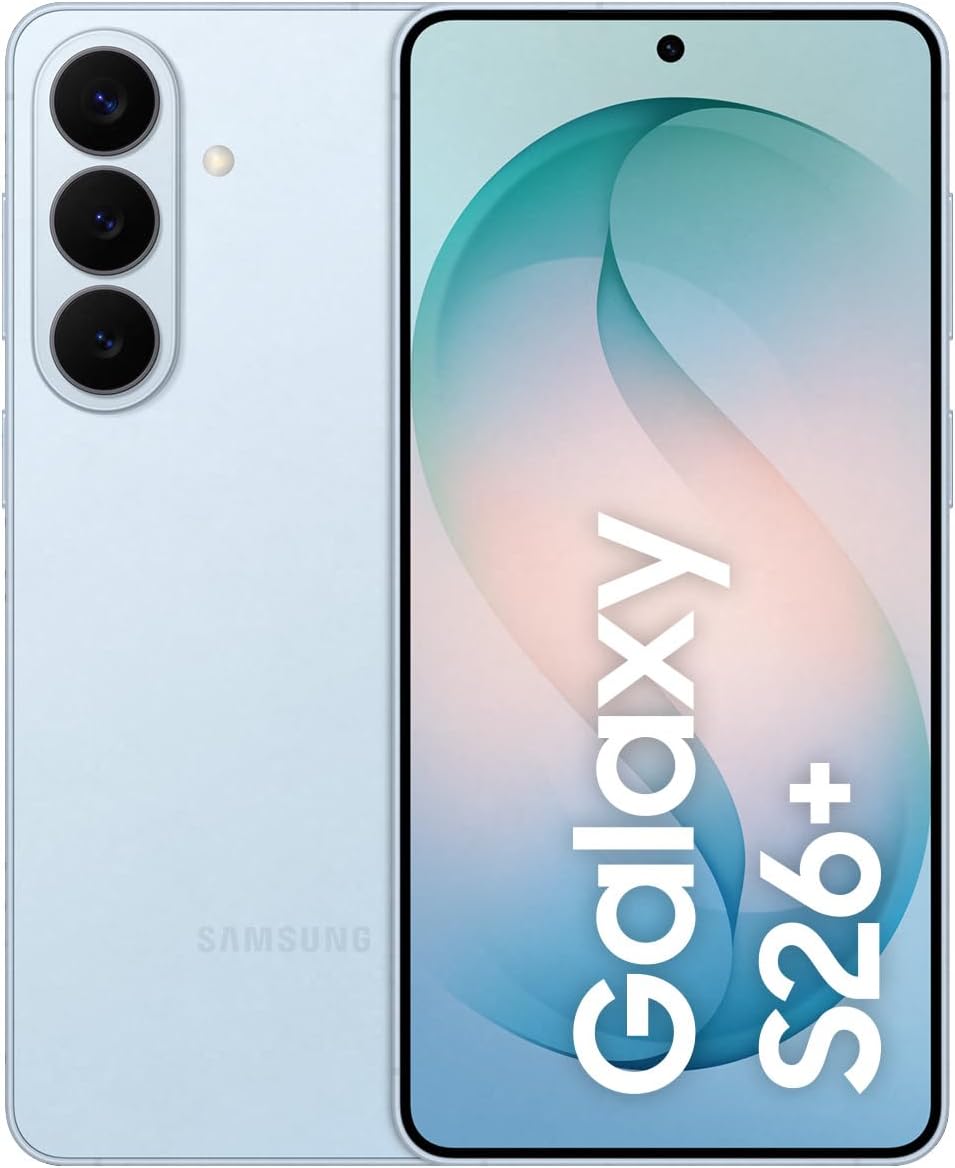 Celular Samsung Galaxy S26+ 5G, 512GB, 12GB RAM, Câmera Tripla de 50+12+10, Tela Grande de 6.7″ – Azul