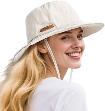 Sun Hats for Women Wide Brim UPF50+ Outdoor Beach Hat Packable Summer Fishing Hiking Hat