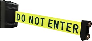 Magnetic Retractable Wall Barrier - Temporary Crowd Control Tool For Safety Queue Solution - 192" Belt Length Coverage with Strong Magnets by VIP Crowd Control (192" Caution)