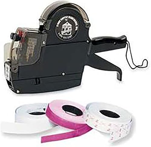 SSWBasics Kit de pistola y etiquetas de precios de 2 líneas - Incluye etiquetadora de línea - Etiquetas y más -