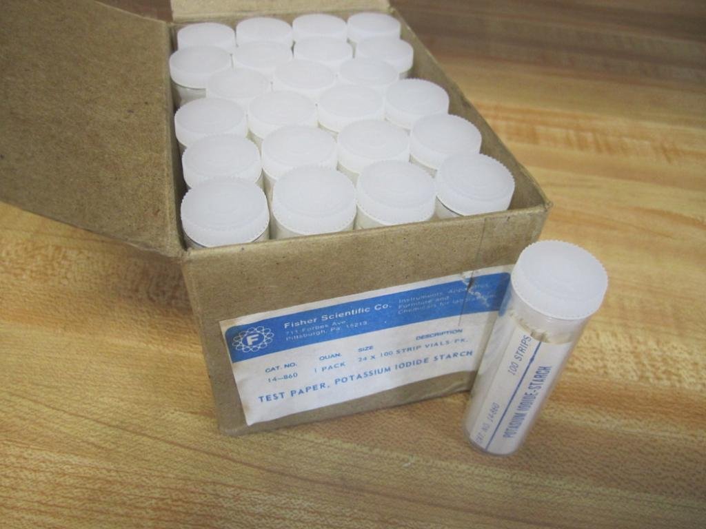 14-860 100 Strip Vial Test Papers 14860 (Pack of 24)