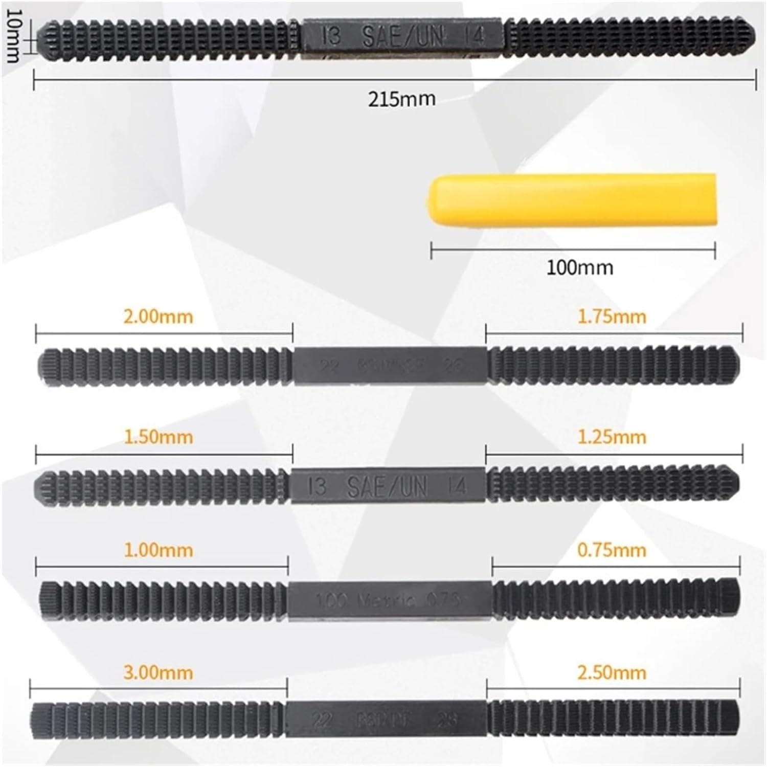 Thread Repair File Thread Repair Restoration File Correction Metric Hardware Mini DIY Tools(BSP)