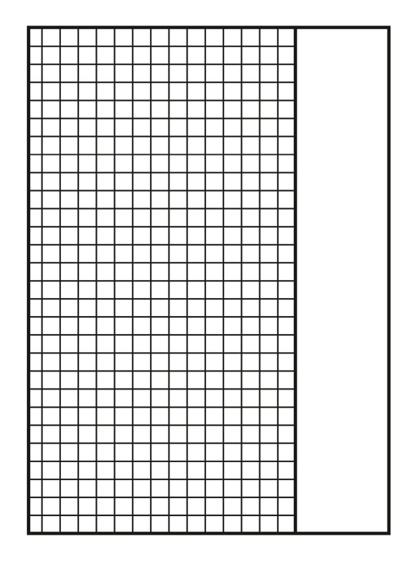 Oxford Cahier A4 linéature 26 bord à carreaux 5 mm 90 g/m² 4 assortis