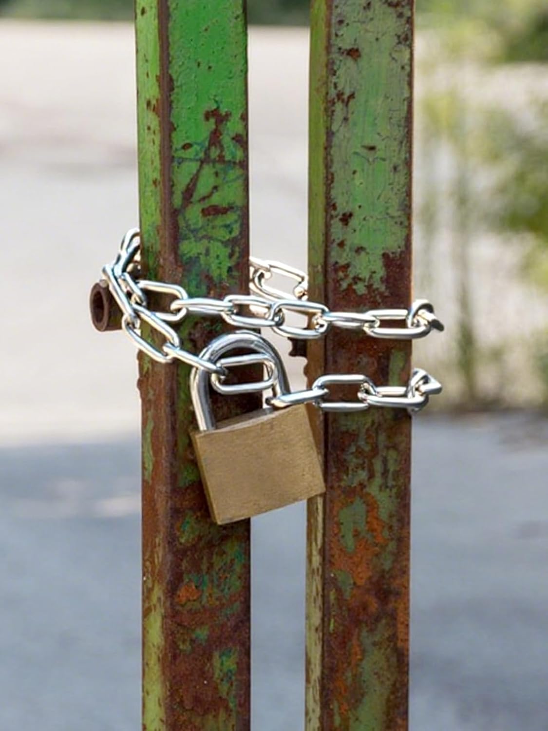 Gate Chain Lock, Chain Link Lock, Secure and Durable, Stainless Steel Fence Gates Latch for Garden, Yard, Pet Cages and Farm Use (1 Pack)