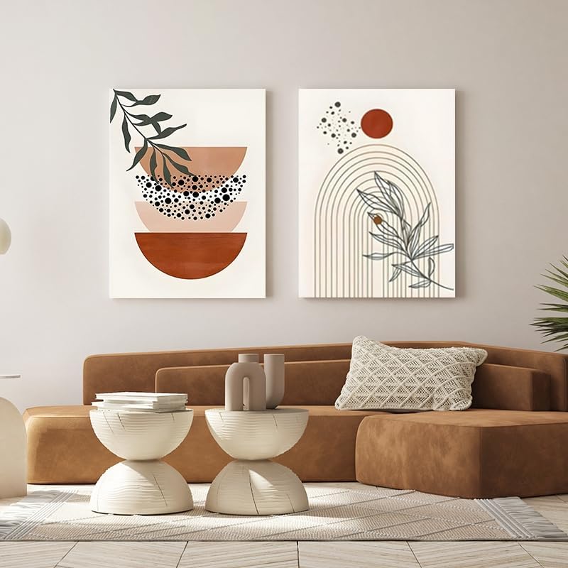 QPLGTU Geometric Abstract Poster Set, Plant Art Decoration Pictures - Image 3
