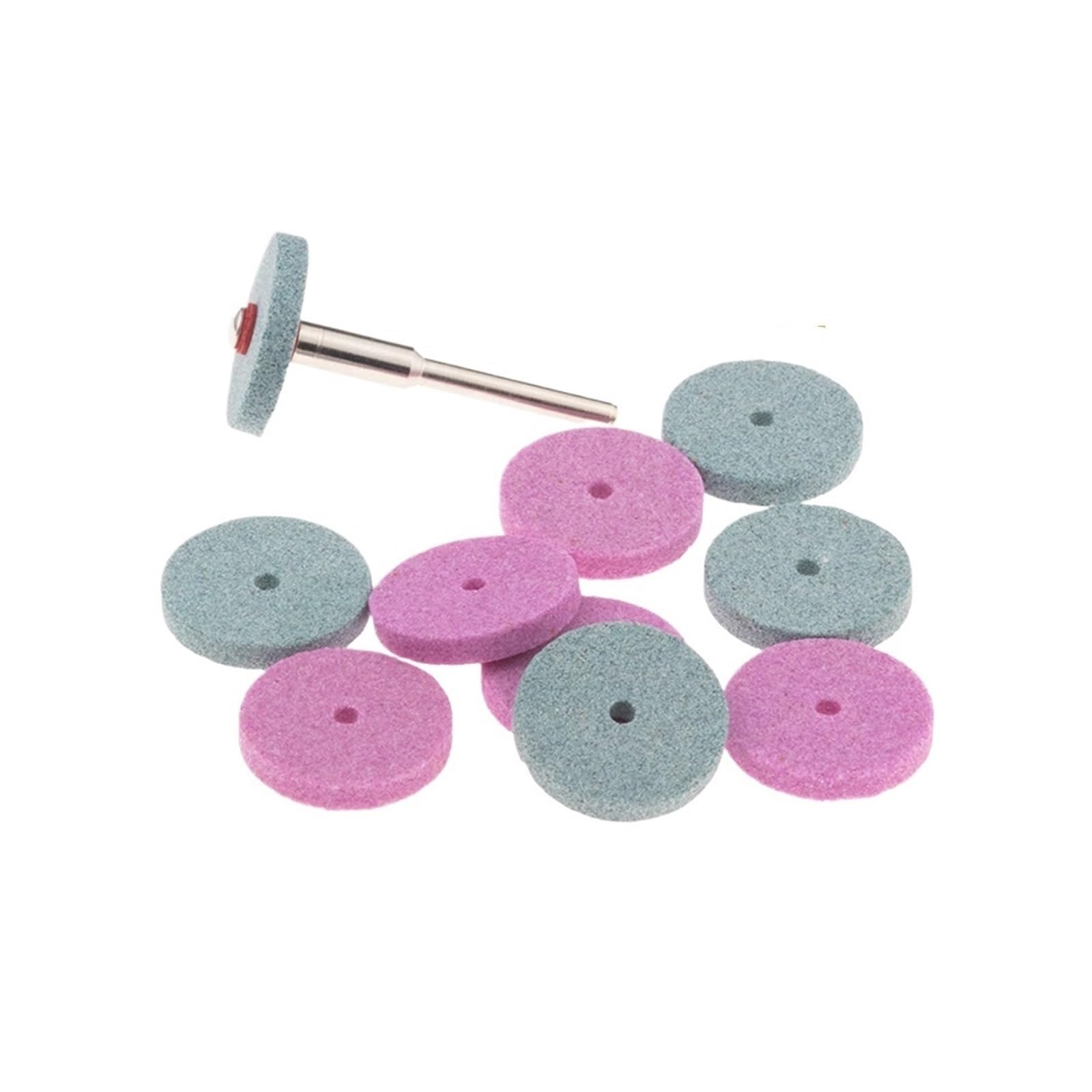 10 Mini Ruedas Abrasivas En Forma De T For Amoladora Neumática Eléctrica(Pink P120,2.35mm shank)