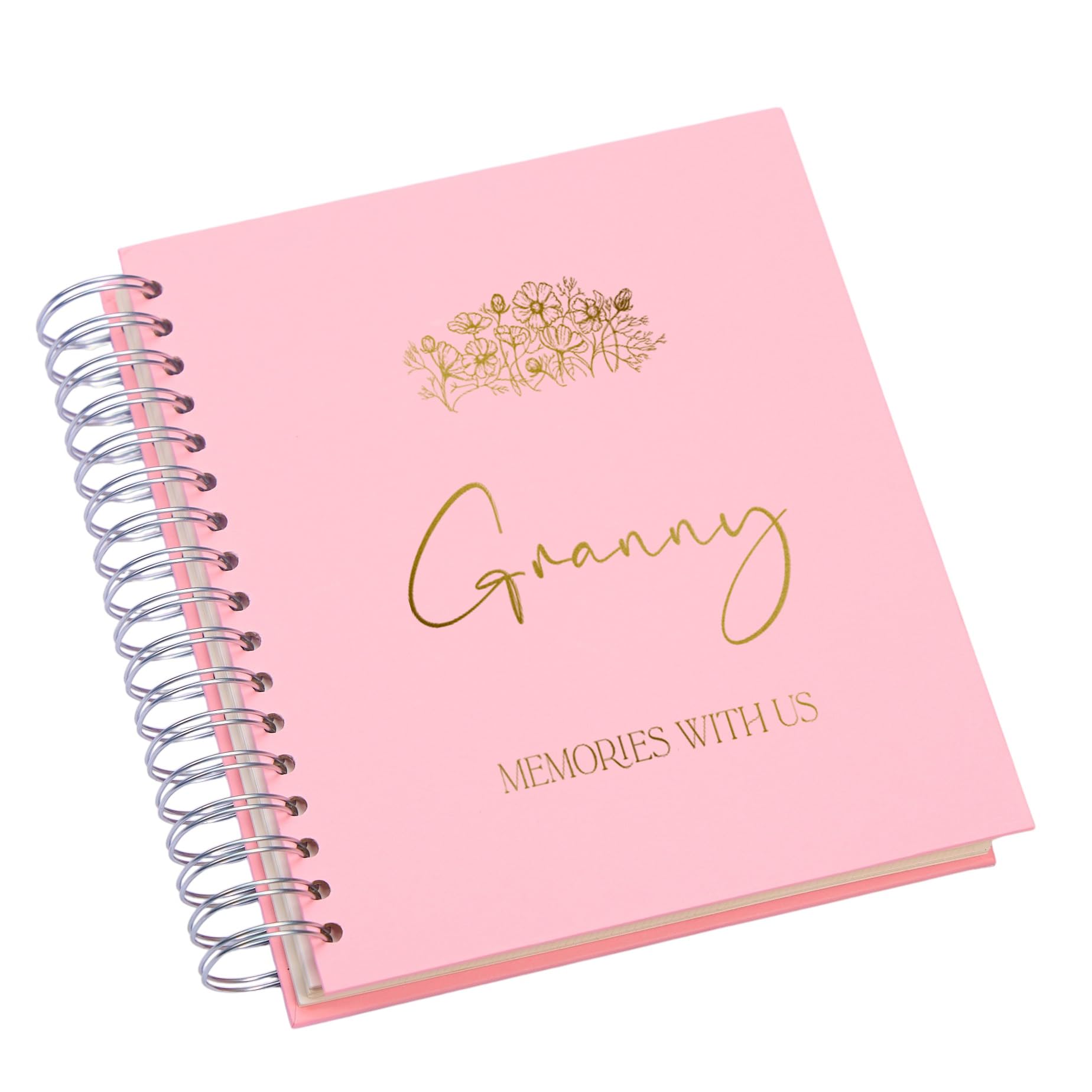 Personalised Granny Photo Album, Multiple Colours, 100 Photos, 19 x 23 cm or 22 x 27 cm (Pink, 4 x 6 Inches)