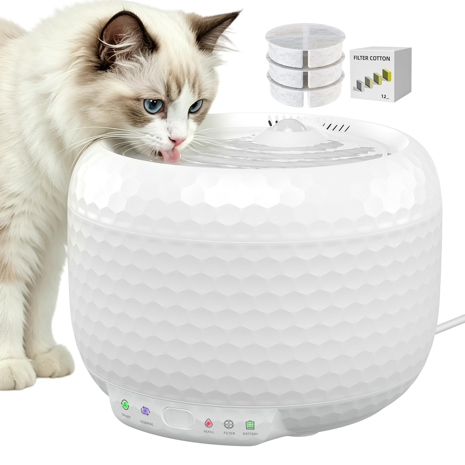 Fuente de agua para gatos para beber