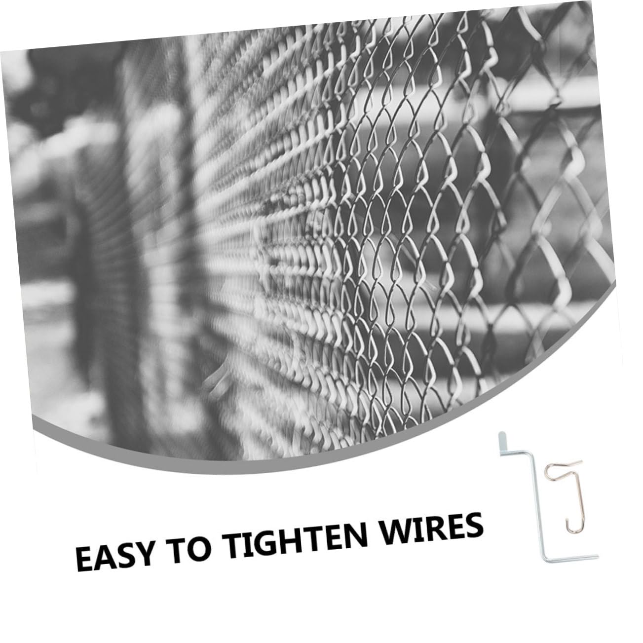 1set Stainless Steel Fence Tensioner Tool Wire Tightener for Fencing Repair Fasteners Wrench Versatile for Garden Barbed Wire and Projects