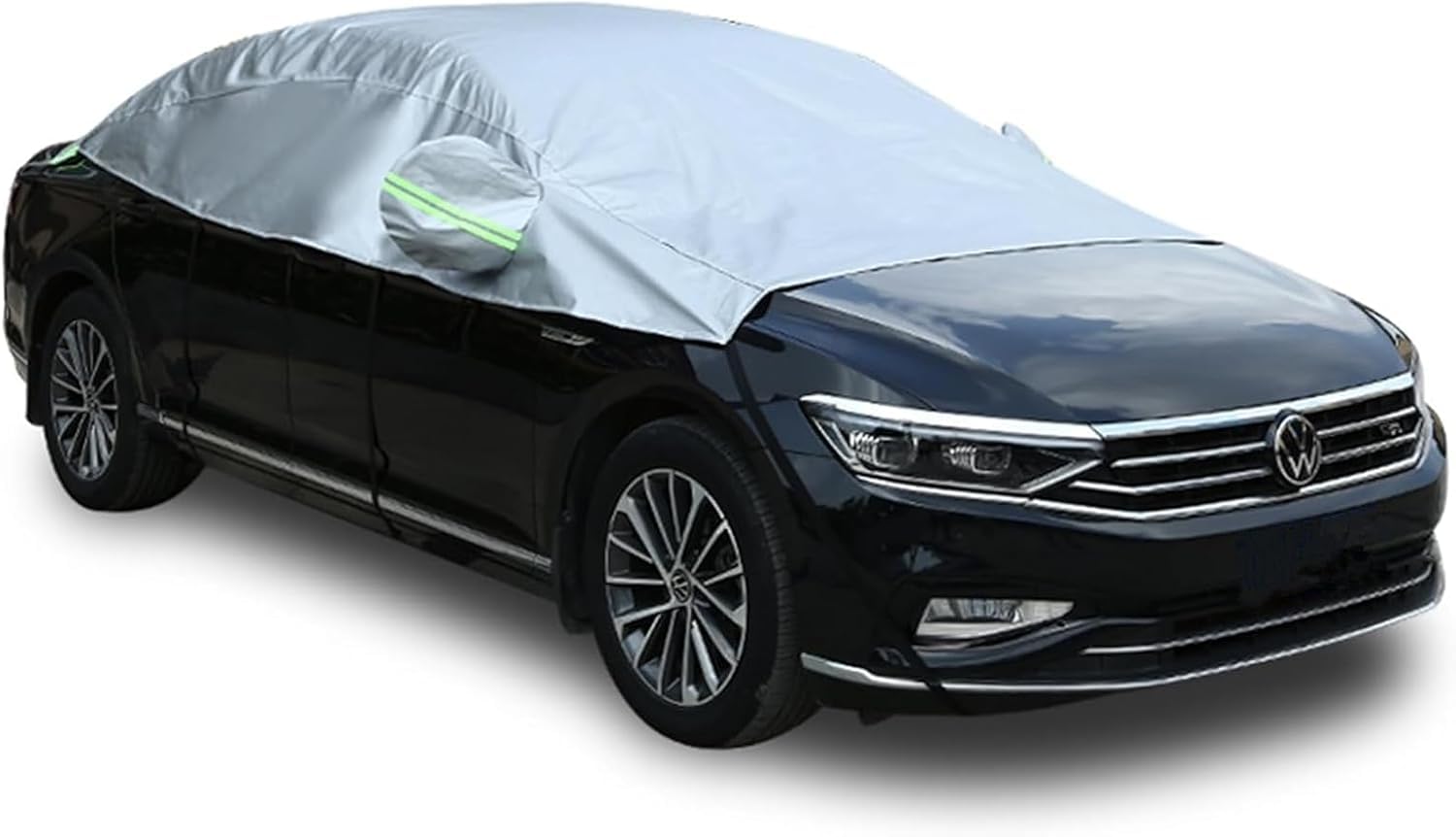 Copri Auto Parziale Per Peugeot 206/206+ – Telo Parabrezza Impermeabile 4 Stagioni, Protezione Da Neve E Gelo Con Custodia