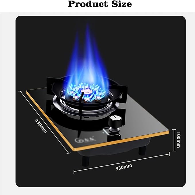 Estufa de Gas Empotrable 1 Puesto 43x33 cm con Protección de Apagado miniatura 3