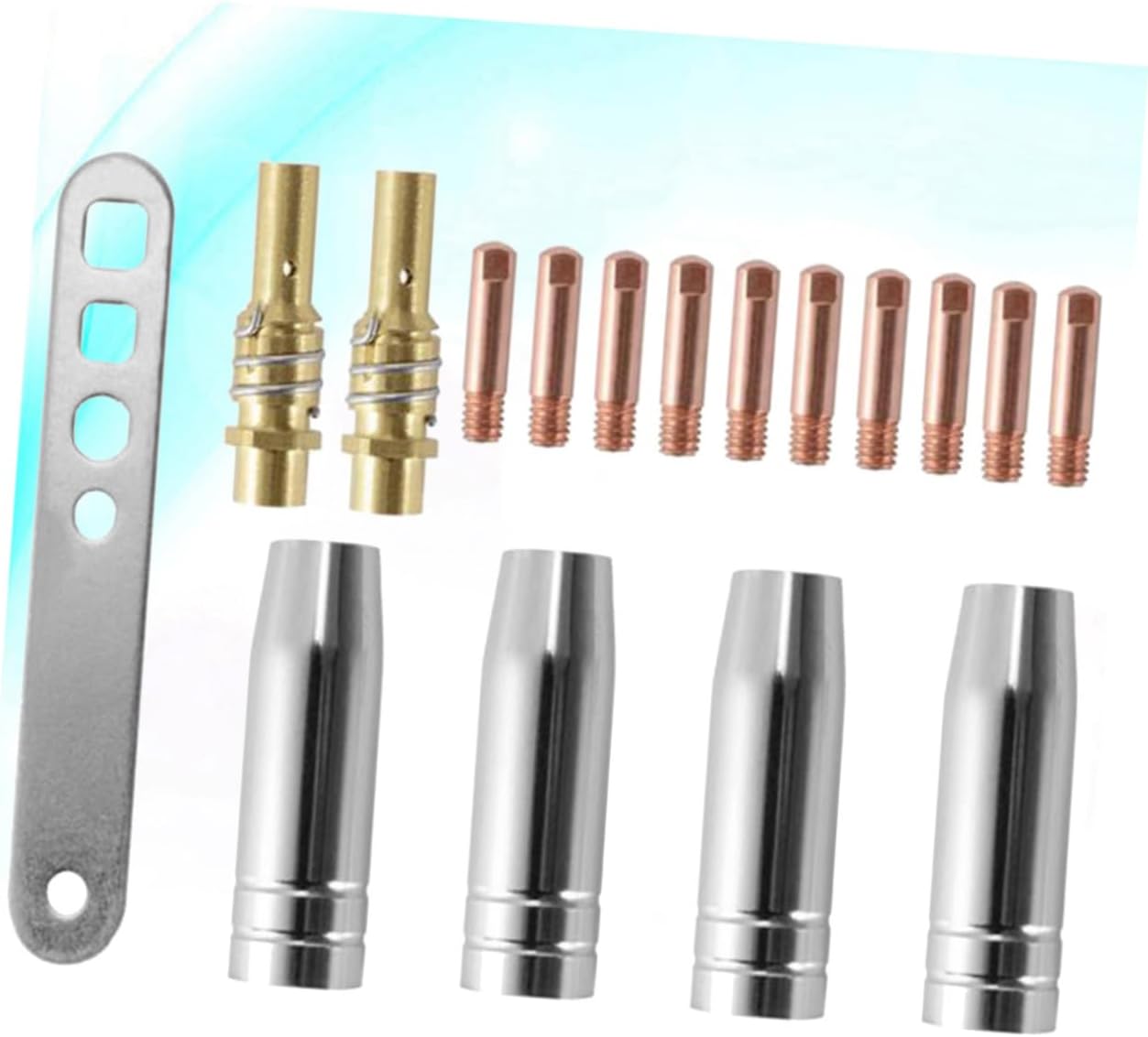Welding Nozzle Kit Gas Shielded Torch Handle Welding Nozzle Connecting Rod Set