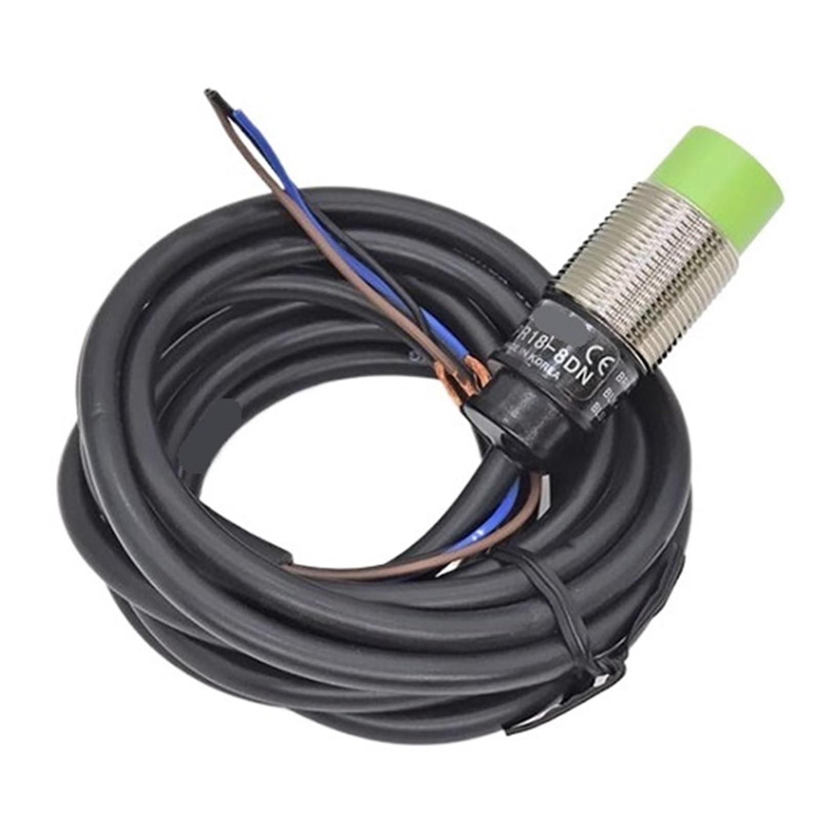 ZVQYSGIW Proximity switch 18mm diameter DC12-24V PR18-5DN PR18-8DN PNP PR18-5DP PR18-8DP(PR18-5DP PNP)