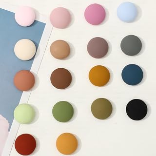 Whaline 18 Colors Strong Fridge Magnets Matte Multicolor Refrigerator Magnets Decorative Whiteboard Locker Magnets for Home Kitchen Office Calendars Whiteboard Maps Resin Fun Decor