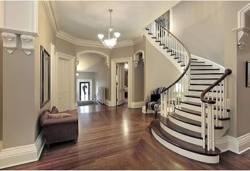 Leyiyi 8x6ft Living Room Photograpphy Backdrop Interior Sofa Stairway Stairs in Home Vinyl Photography Background City Villa Apartment Decor Indoor Home and House Design Photo Shoot Studio Props
