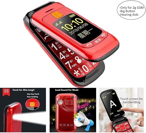 Peedeu GSM sbloccato Cellulare conchiglia con 24 Schermo Doppia SIM
Flip cellulare sbloccato con Torcia Big Button Apparecchi acustici per
gli anziani : Cellulari e Smartphone Peedeu GSM sbloccato Cellulare conchiglia con 24 Schermo Doppia SIM
Flip cellulare sbloccato con Torcia Big Button Apparecchi acustici per
gli anziani : Cellulari e Smartphone