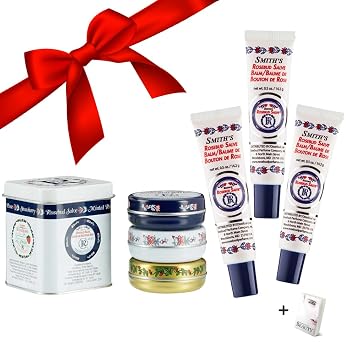 Rose Lip Balm Set - 3 Count Collectors Lavish Layers Set & 3 Count Trio Lip Balm - Original Salve, Minted Rose, Strawberry Lip Balm & Trio Gloss Tubes - Christmas Gift Set & Ebook