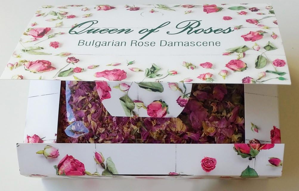 100% Natural ROSE petals & buds Bulgarian Rosa aromatic dry flowers, 100g
