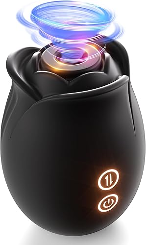 Juguete sexual de rosas para mujeres, vibrador de succión de rosas, estimulador de pezones de clítoris con 18 modos, vibrador de punto G, chupador