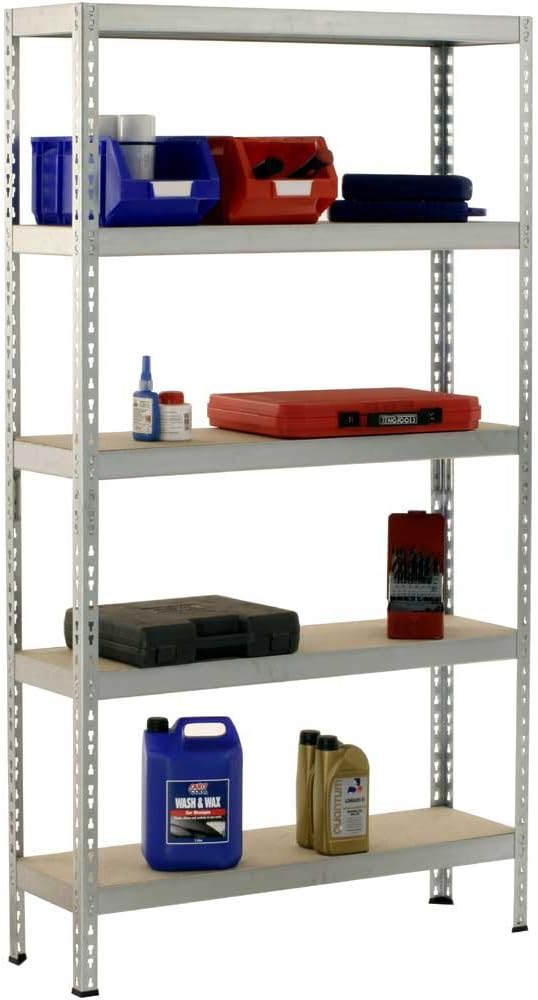 Boltless Office Shelving / Workbench 150kg / level 1760H x 1000W x 300D Galvanised Finish