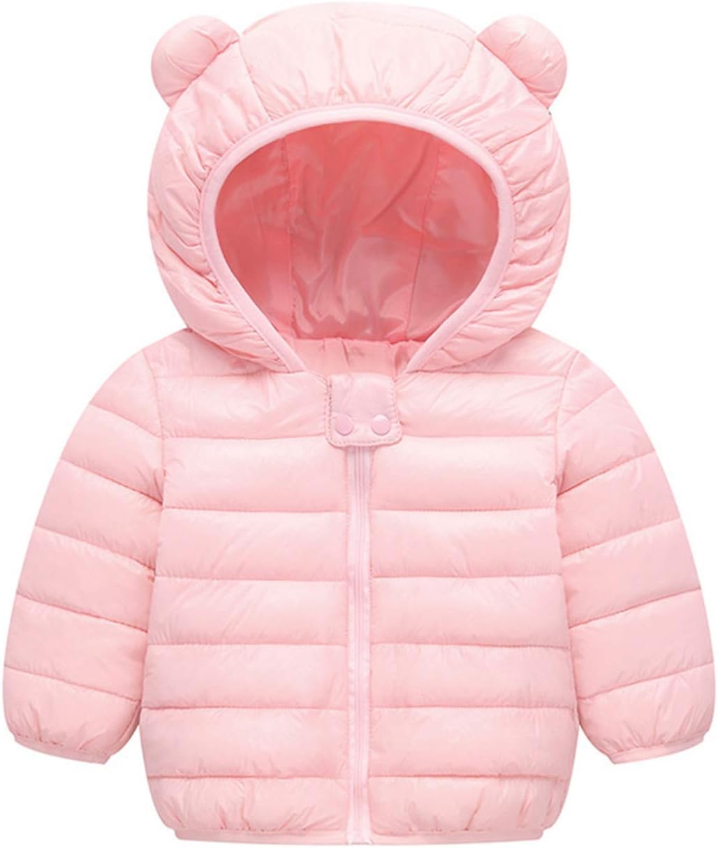 WUSENST Baby Boys Girls Winter Coats Hoods Light Puffer Down Jacket Outwear