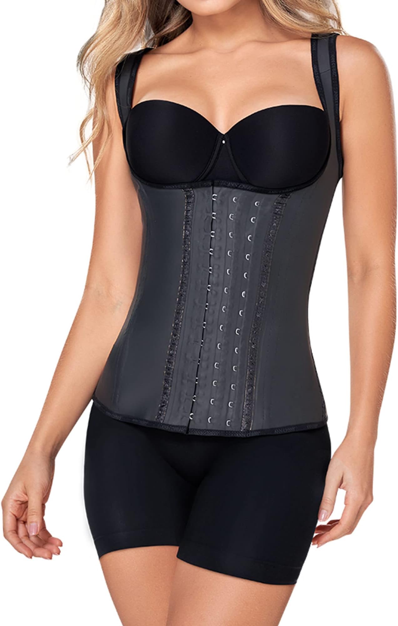 Ann Chery Vest Latex 2027 with Guarana Slimming Gel. Waist Trainer Girdle Faja Colombiana. Waist Cincher