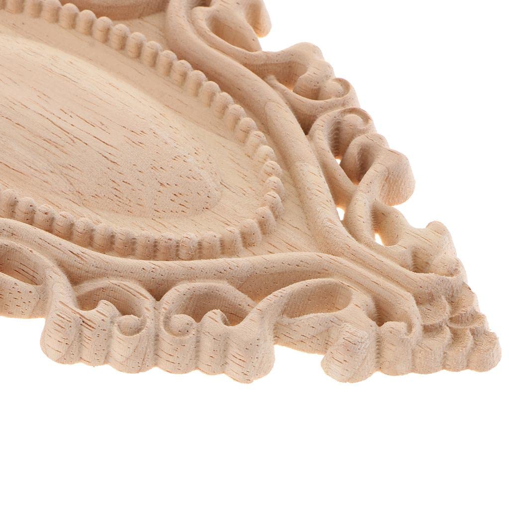 Wood Carved Applique Unpainted Decal Furniture Decor 20x12cm|Home & Garden | Home D?©cor | Other Home D?©cor| Other Home D?©cor-image-48