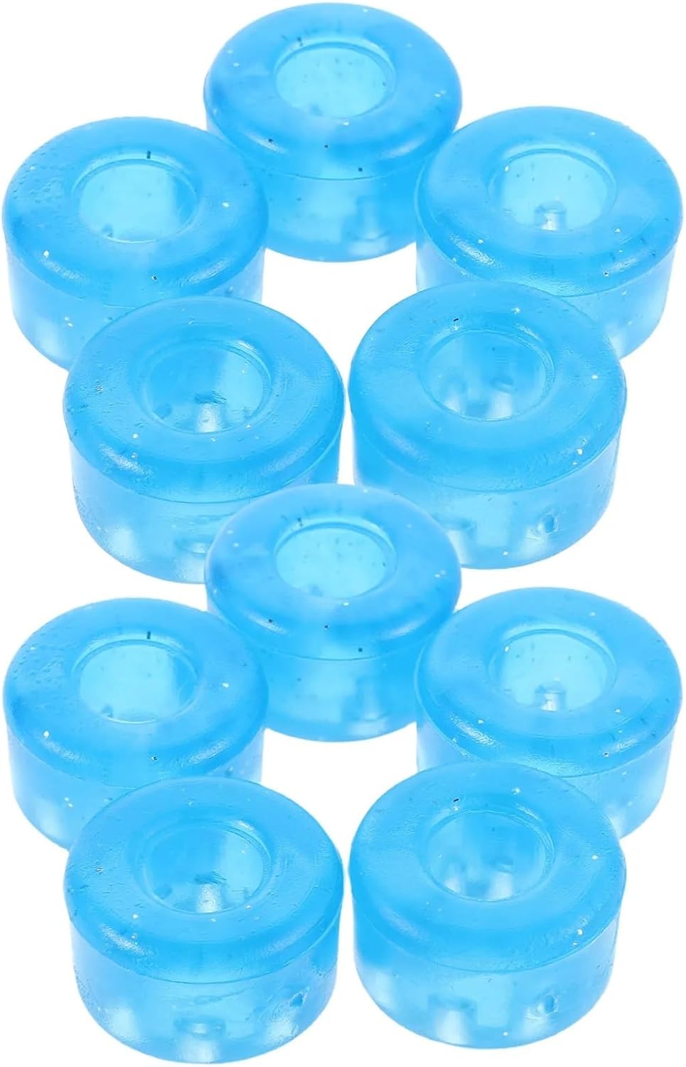 Roller Skate Wheels 40Pcs Skateboard Shock Absorbers 95A PU Bushings for Longboards Roller Skates Enhanced Stability Impact Protection Soft(Red)