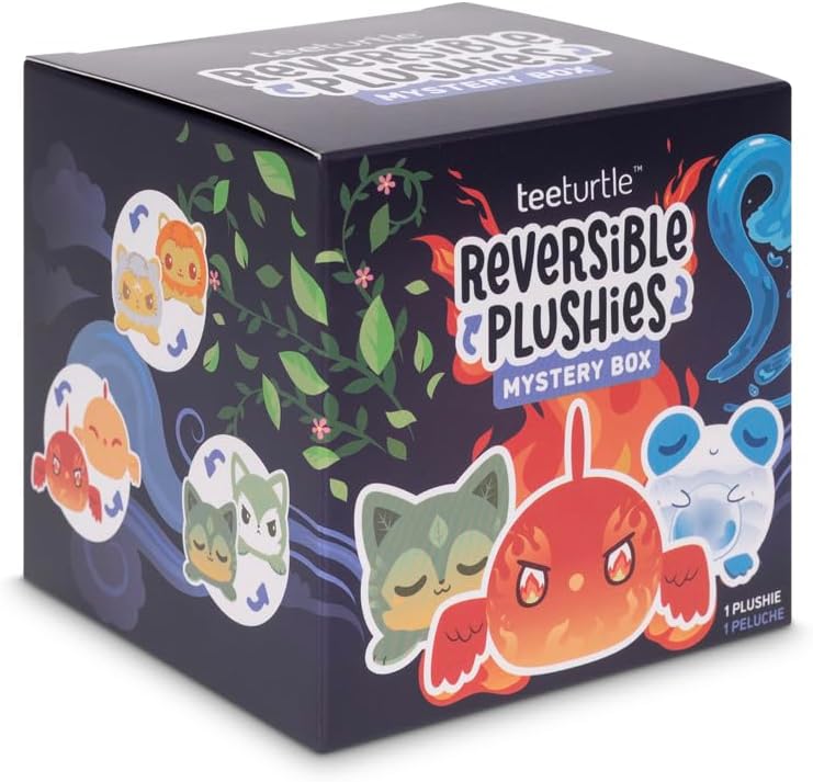 TeeTurtle Kawaii Cuties 3" Reversible Plushie Blind Box Set - Includes 12 Mystery Plushies - Collect The Full Set - Cute Surprise Soft Stuffed Animal
