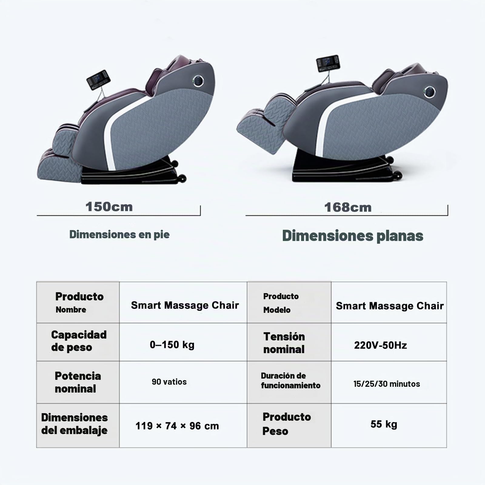 Sillón De Masaje 4D para Todo El Cuerpo, SL-Titan Pro, con Escaneo Corporal, Estiramientos Tailandeses, Terapia De Calor Y De Audio Bluetooth.
