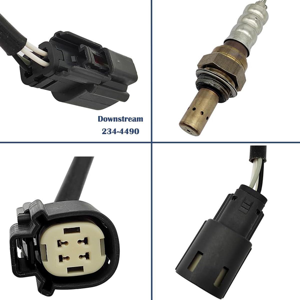 4Pcs 234-5076 234-5113 234-4490 * 2 Upstream Downstream Oxygen Sensor for 2011 2012 2013 2014 F-o-r-d F-150 V6-3.5L Turbocharged 8F9Z9F472E 8F9Z-9F472-B BL8Z-9G444-A