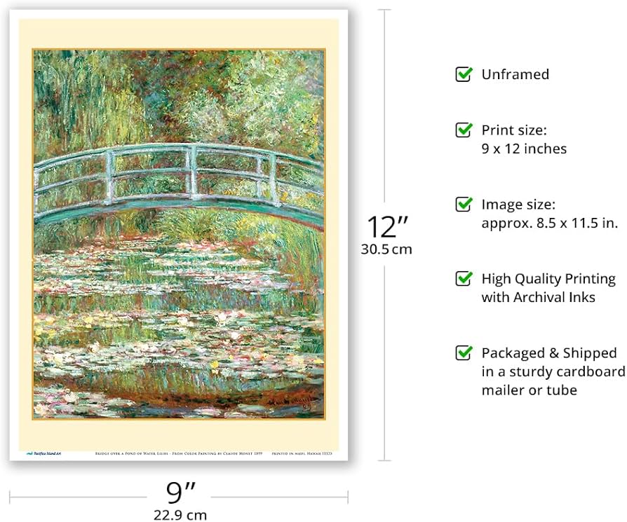 Amazon.co.jp: 睡蓮の池に架かる橋 - クロード・モネによるオリジナル Amazon.co.jp: 睡蓮の池に架かる橋 - クロード・モネによるオリジナル