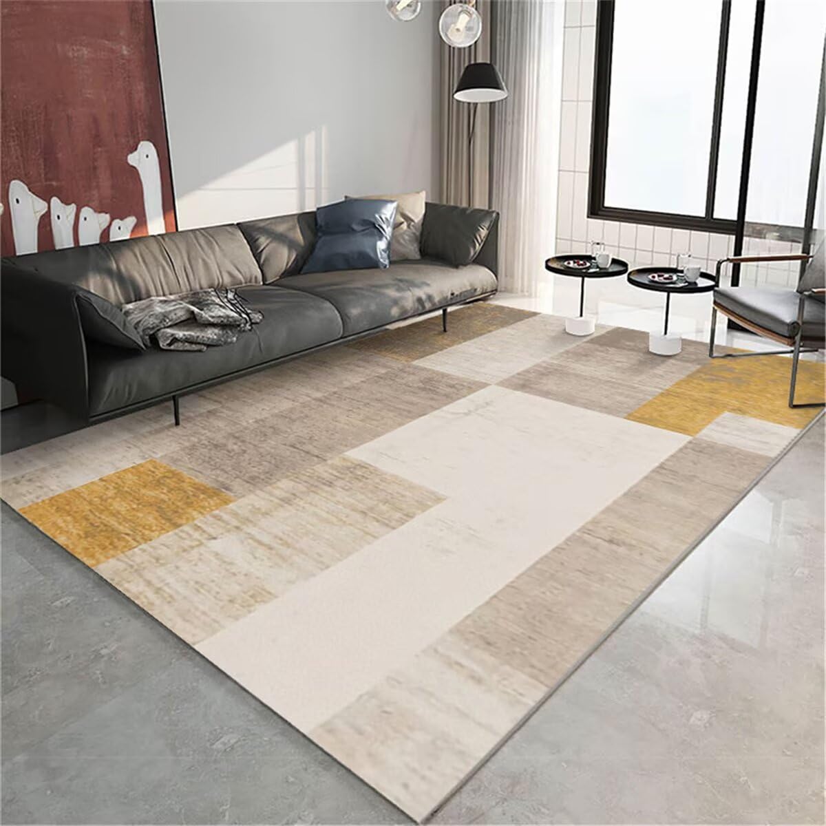 Tapis paillasson intérieur absorbant et robuste 60x90cm idéal pour garder votre entrée propre