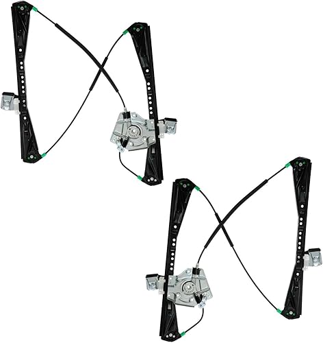 Miniatura 524 de TRQ Juego de elevalunas manual para el lado del conductor y del pasajero compatible con Chevrolet Tracker 1998 1989-1997 Geo 1989-1998 Suzuki