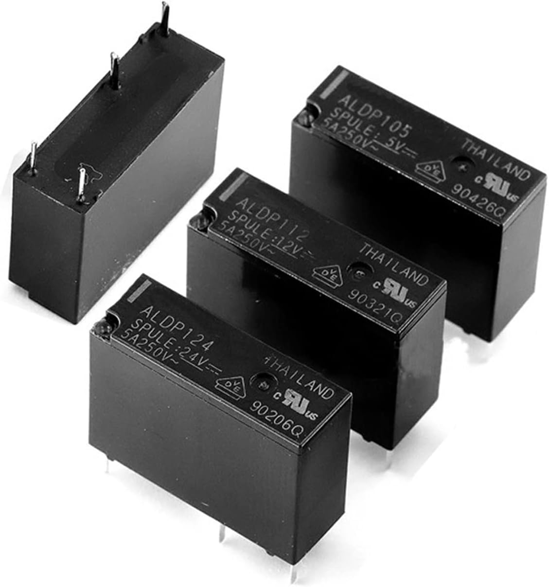 20 pcs.Relay ALDP105 ALDP112 ALDP124 5 V 12 24 A 250 4 Contacts Normally Open Group ALD112 3 A(ALDP124 24V 5A)