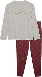 Original Penguin Herren Set aus Jersey, langärmeliges Hemd und Jogginghose Pyjamaset