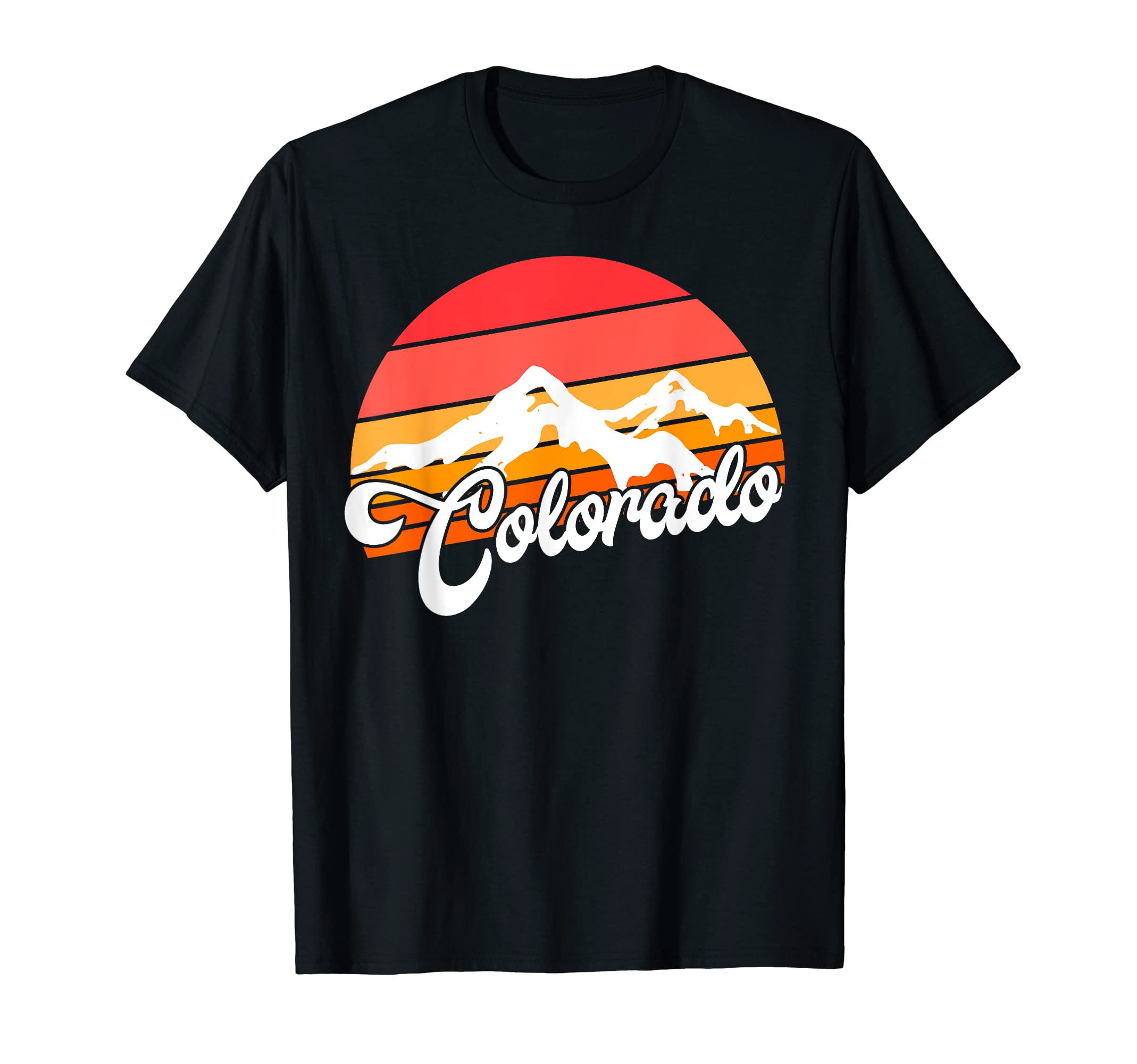 Colorado Mountains Outdoor Flag Design MCMA Nature T-Shirt