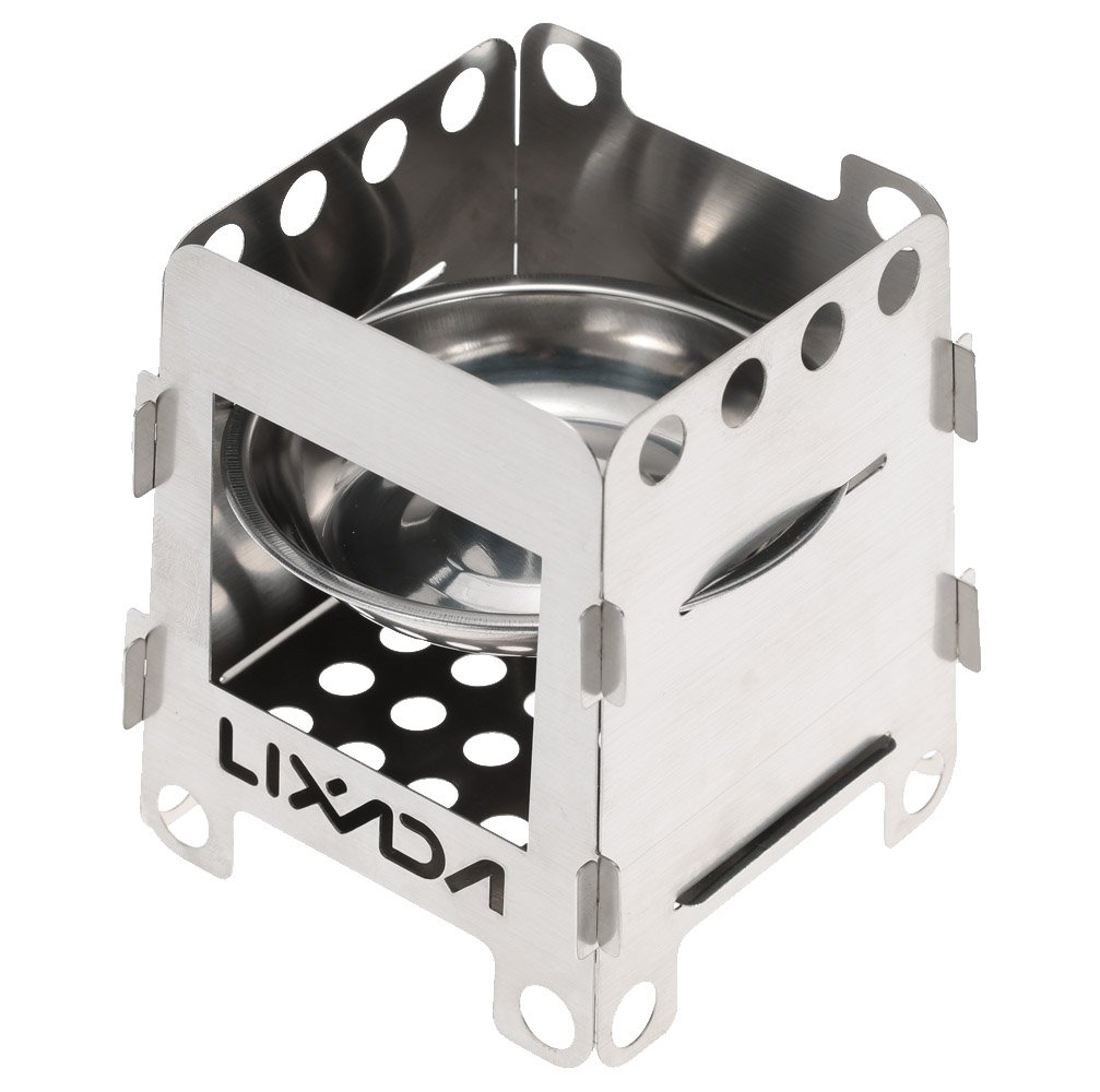 Lixada Portable Picnic Wood Stove with Storage Bag Outdoor Cooking Camping Backpacking