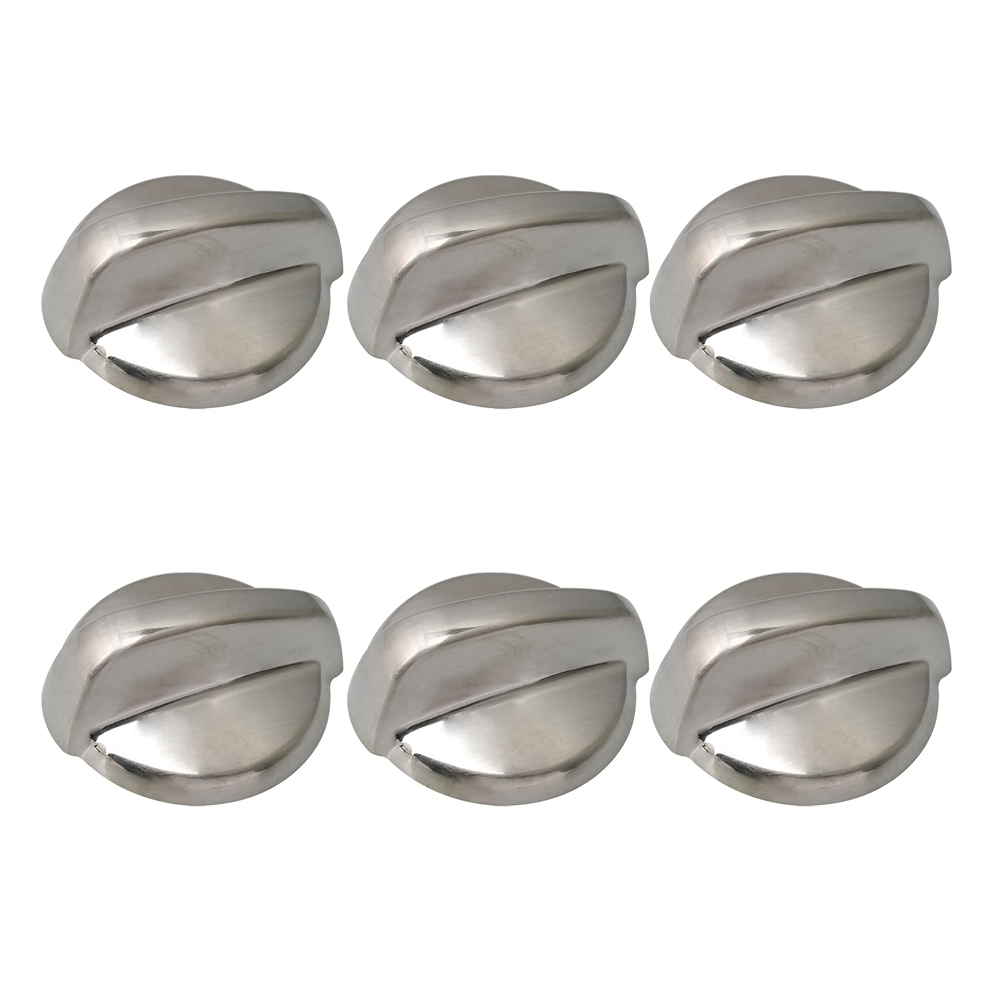 Bouton de rechange argenté pour brûleur de table GE 5 cm