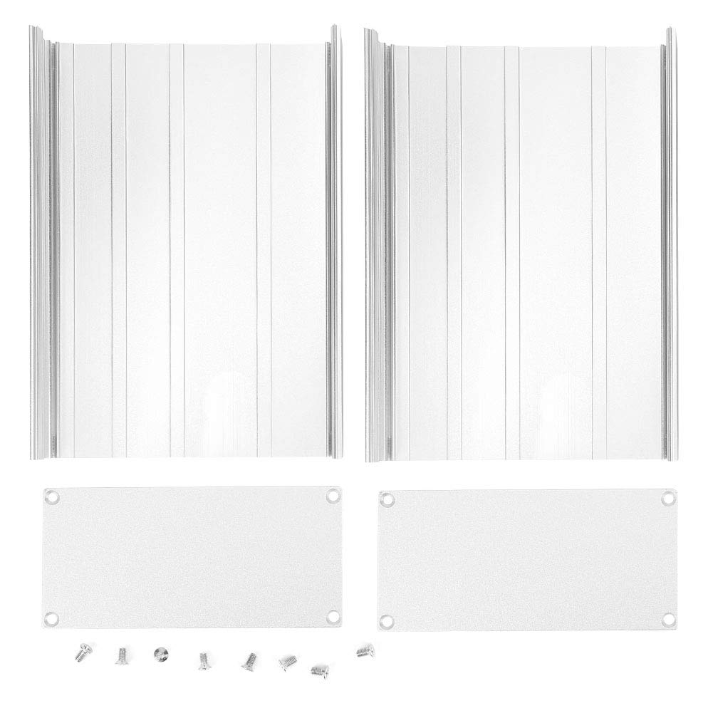 Boîtier aluminium électronique gris mat 68x145x200mm pour circuit DIY - 8