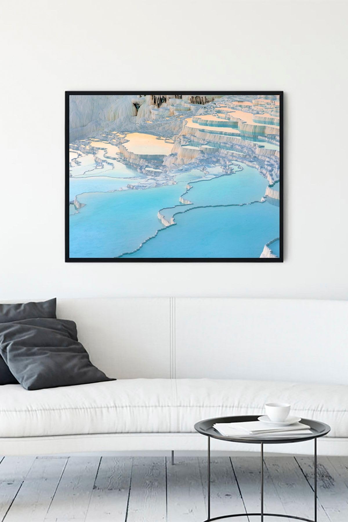 Postermanya (pster13662) Pamukkale Manzara Çerçeveli Tablo (50x70cm)