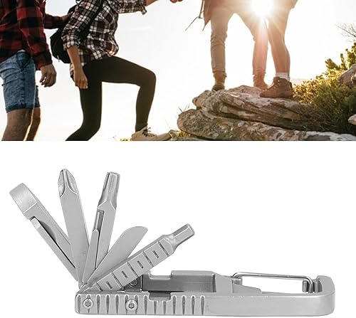 Miniatura 2 de Llavero plegable multiherramienta llavero multiherramienta 12 ranuras grandes, destornillador, en 1 multi para accesorios para soportes de taladro