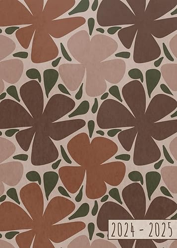 Agenda Fleuri 2024-2025: Minimalisme Rose | Semainier (1 semaine sur 2 pages) | Format moyen - A5 | 15x21 cm | Intérieur couleur | Souple | Juillet 2024 - Août 2025 | Bullet journal | To do list