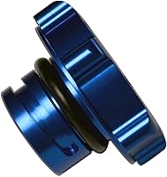 Vista 2 de VMS RACING Tapa de aceite azul LS3 6.2L en aluminio Billet compatible con Chevy Camaro SS 10-15 2010-2015