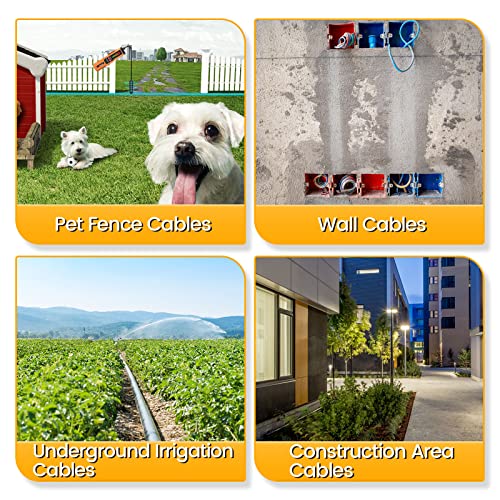 VXSCAN Underground Kabel Draht Locator, F04 Wire Tracer Tester mit Kopfhörer, Erdkabel Locators für Hundezaun Bewässerung Kontrolle Drähte