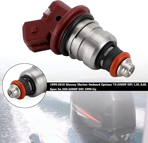Miniatura 4 de Frezon 1 inyectores de combustible aptos para Mercury Mariner fuera de borda Optimax 75-250HP DFI 1.5L-3.0L 1999-2010, DFI 200HP 1999, Mariner 115