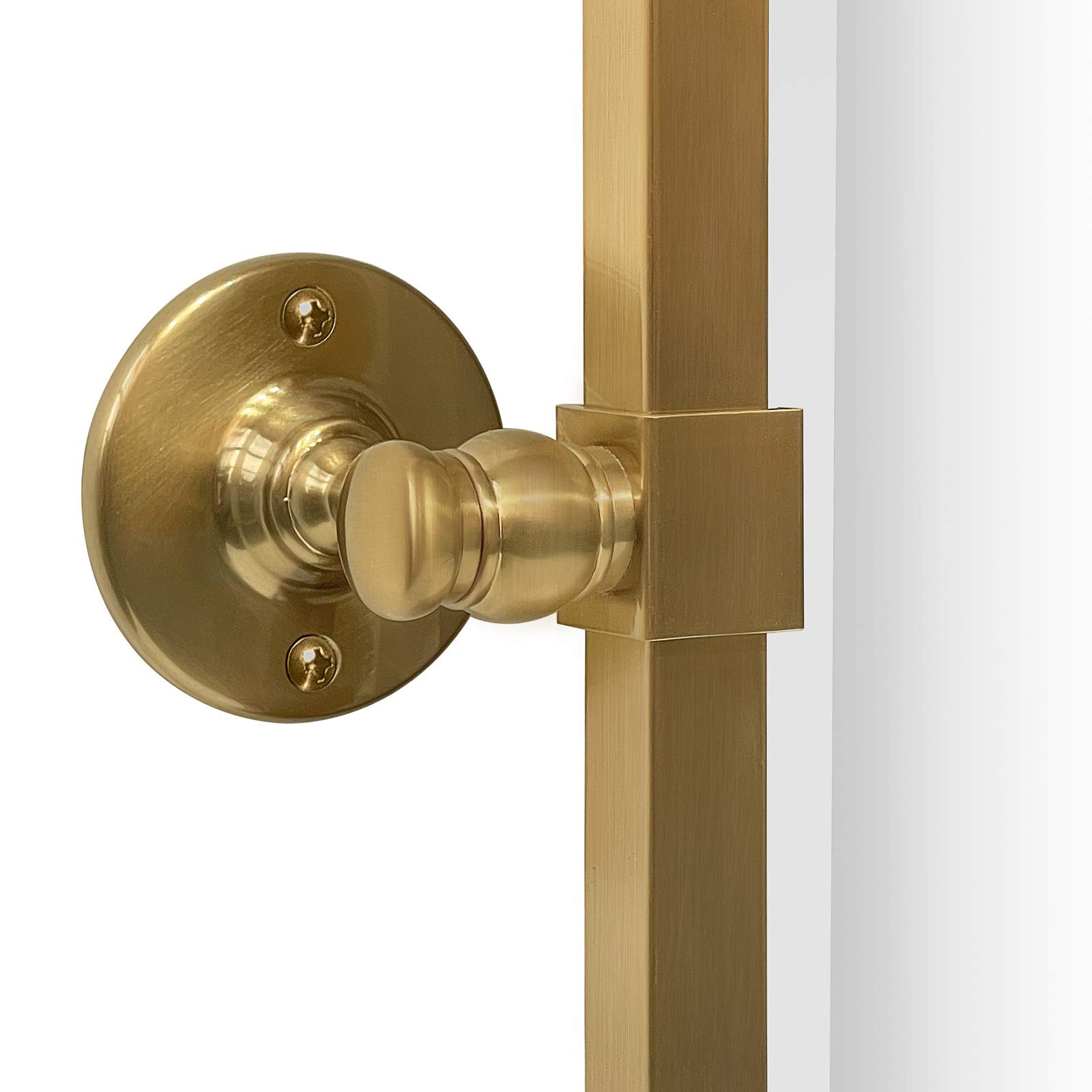TEHOME Specchio girevole in metallo con cornice in metallo inclinabile, rettangolare, inclinabile, inclinabile, con angoli smussati, 28,5 x 36 cm