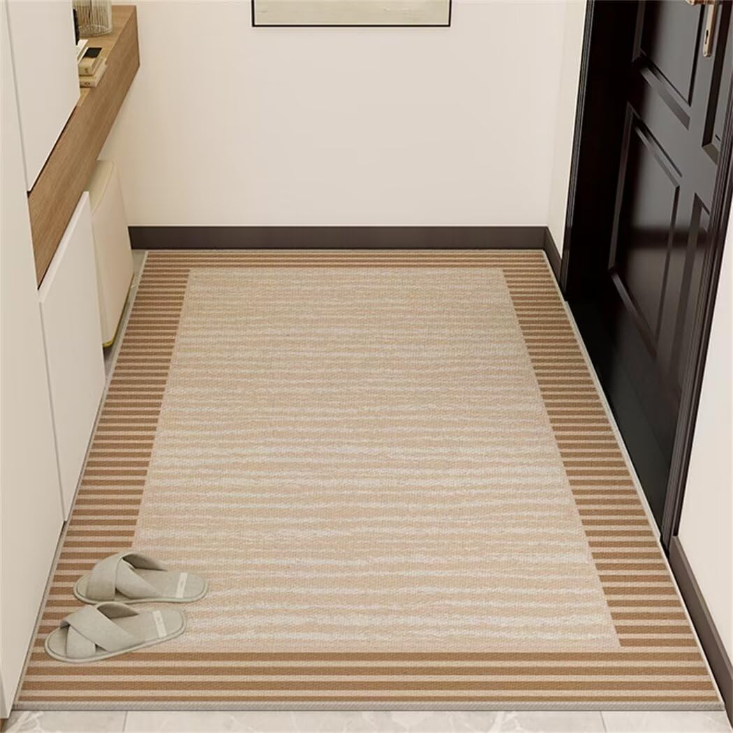 Tapis moderne facile d'entretien marron 180x280cm pour en finir avec les taches