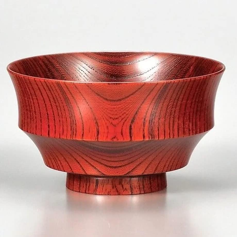 山中漆器 喜八 赤色漆塗りめし椀 3個セット 山中漆器 - KODAMAYA 山中